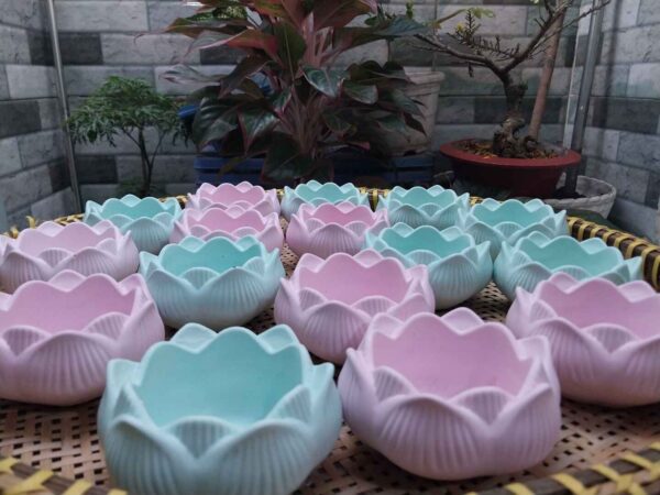 Cốc nến hoa sen, decor trang trí, đựng trang sức, đựng nến tealight, nến thơm, làm chậu hoa, làm gạt tàn thuốc.