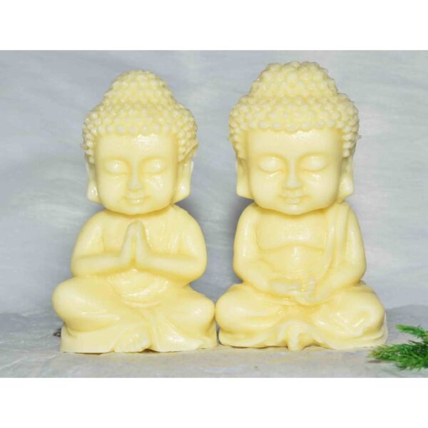 Bộ 2 tượng Phật sáp thơm, trang trí bàn thờ, nhà cửa (tượng Phật tỏa hương thơm)