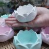 Cốc nến hoa sen, decor trang trí, đựng trang sức, đựng nến tealight, nến thơm, làm chậu hoa, làm gạt tàn thuốc.
