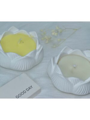 Nến thơm phòng handmade, cốc hoa sen không khói, an toàn, cúng bàn thờ Phật, trang trí bàn ông địa, bàn thiên