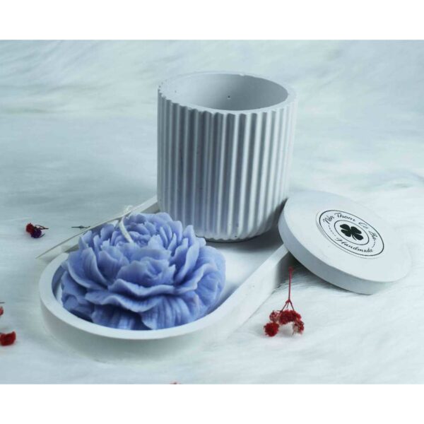 Khay thạch cao oval dùng Decor chụp hình, đựng nến thơm, sáp thơm, trang sức, phụ kiện...tự tô màu (trang trí)