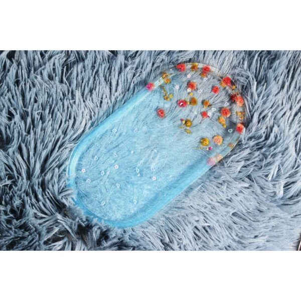 Khay oval chất liệu Resin đa dụng, decor, đựng nến, đựng trang sức, phụ kiện, nước hoa...