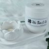 Hủ thạch cao có nắp đa dụng, dùng decor,  đựng trang sức, viết, dụng cụ trang điểm, tâm bông, bông tẩy trang...
