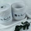 Hủ thạch cao có nắp đa dụng, dùng decor,  đựng trang sức, viết, dụng cụ trang điểm, tâm bông, bông tẩy trang...