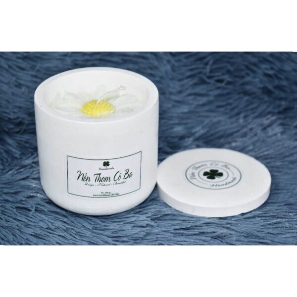 Nến thơm handmade, hủ thạch cao trơn có nắp 150gr, an toàn, thư giãn,  chill, giảm căng thẳng (nhiều mùi)