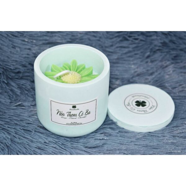 Nến thơm handmade, hủ thạch cao trơn có nắp 150gr, an toàn, thư giãn,  chill, giảm căng thẳng (nhiều mùi)