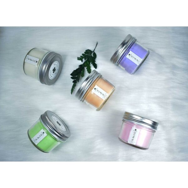 Nến thơm handmade - hủ thủy tinh 100gr có nắp, giảm căng thẳng, làm sạch không khí (nhiều mùi)