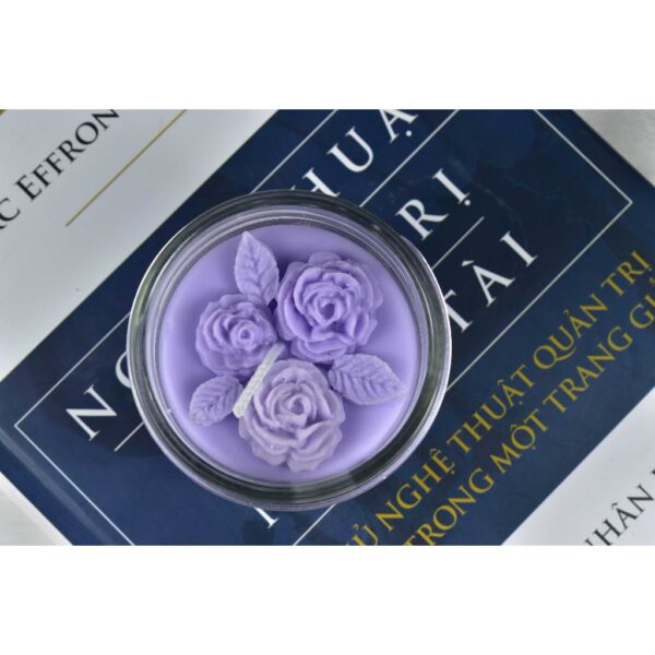 Nến thơm handmade - hủ thủy tinh 100gr có nắp, giảm căng thẳng, làm sạch không khí (nhiều mùi)