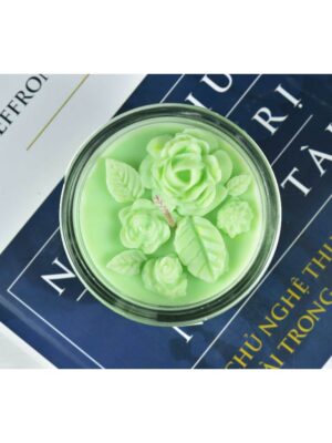 Nến thơm handmade - hủ thủy tinh 100gr có nắp, giảm căng thẳng, làm sạch không khí (nhiều mùi)