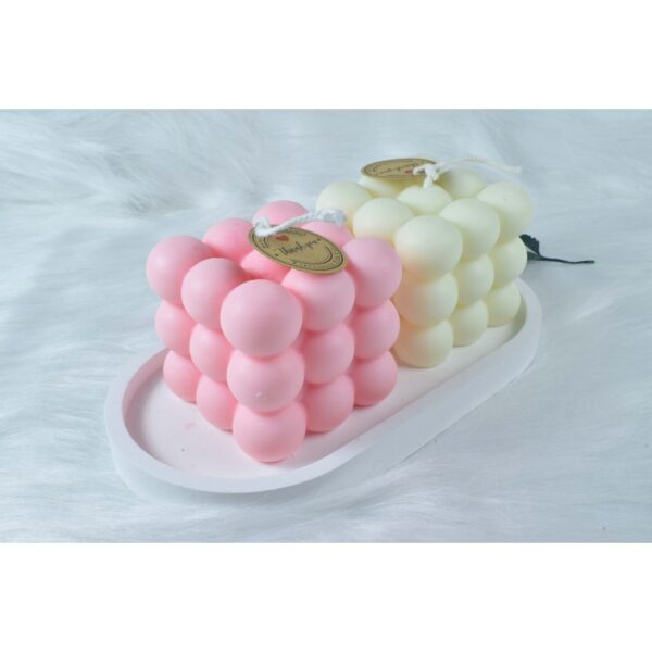 Nến thơm phòng handmade, hình khối rubik trái tim,  dùng trang trí, decor chụp ảnh, thư giãn (mùi ngẫn nhiên)