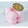 Nến thơm phòng handmade, hình khối rubik trái tim,  dùng trang trí, decor chụp ảnh, thư giãn (mùi ngẫn nhiên)