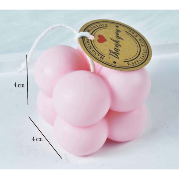 Nến thơm phòng handmade, hình khối rubik trái tim,  dùng trang trí, decor chụp ảnh, thư giãn (mùi ngẫn nhiên)