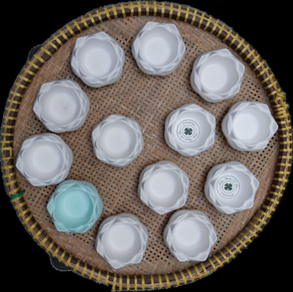 Cốc nến hoa sen, decor trang trí, đựng trang sức, đựng nến tealight, nến thơm, làm chậu hoa, làm gạt tàn thuốc.