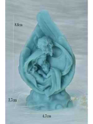 Sáp Thơm quà tặng, trang trí hình Thánh Gia Thất 3D [ĐẠO CÔNG GIÁO] trang trí bàn thờ Thiên Chúa, phòng khách, quà tặng ý nghĩa.