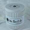Hủ thạch cao có nắp đa dụng, dùng decor,  đựng trang sức, viết, dụng cụ trang điểm, tâm bông, bông tẩy trang...