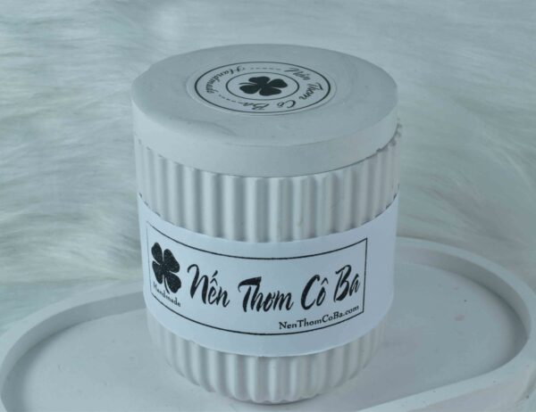 Hủ thạch cao có nắp đa dụng, dùng decor,  đựng trang sức, viết, dụng cụ trang điểm, tâm bông, bông tẩy trang...