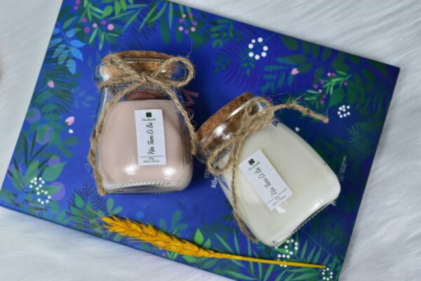 Nến thơm handmade, hủ thủy tinh nắp gỗ 100g, giúp thư giản, tạo không gian lãng mạn